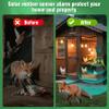ChunHee Solar Outdoor Motion Sensor Alarm with 3Volume Control & Voice Recording, 129dB Loud Dog Barking Alarm with Red & Blue Strobe Light Noise Maker 4Work Modes for Chicken coop, Garden, Farm, Home view 4