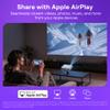 Aurzen Roku TV Smart Projector with Wifi and Bluetooth, Roku Streaming Experience Built-in, 1080P FHD, Dolby Audio, Auto Focus & Keystone, Zoom, Movie Portable Outdoor Mini Projector, Gold view 4