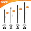 10''+12''+14''+18'' Zip Ties Assorted Sizes, 500 Pack 200 LBS Black Cable Ties - Heavy Duty Nylon Wire Ties, Self-Locking, UV Resistant for Indoor/Outdoor Us view 2