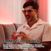 BIRCEN Blue Light Gaming Glasses: Al-Mg Metal Orange Bluelight Blocking Computer Glasses for Men Women Anti Eyestrain on Office & Home view 2