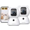 2.5K Indoor Camera 2pack, Non-Subscription AI Person/Pet/Cry Detection, 4MP Pet/Dog/Cat/Baby Camera w/Phone App, Pan Tilt 2.4GHz WiFi Cameras for Home Security, Night Vision, Full Duplex 2-Way Audio view 1