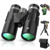 12x42 HD Binoculars for Adults with Phone Adapter, Tripod & Tripod Adapter - BAK4 Prism, FMC Lens, Waterproof & Fogproof, High Powered Scope for Bird Watching, Hunting, Hiking, Travel view 1