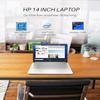 HP 14 inch Laptop Student Business, Intel Celeron CPU, 16GB RAM, 384GB Storage(128GB eMMC+256GB MSD), 1 Year Microsoft 365, Intel UHD Graphics, Portable and Lightweight, Windows 11 Pro, w/Design Mouse view 2