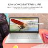 HP 14 inch Laptop Student Business, Intel Celeron CPU, 16GB RAM, 384GB Storage(128GB eMMC+256GB MSD), 1 Year Microsoft 365, Intel UHD Graphics, Portable and Lightweight, Windows 11 Pro, w/Design Mouse view 4