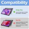 ProCase Folio Case for Lenovo Idea Tab 11" 2025 with Pen Holder, Lenovo Idea Tab 11 Inch TB-336ZU/TB-336FU Slim Stand Tri-Fold Hard Shell Protective Tablet Cover Translucent Back Case -Lightpurple view 2