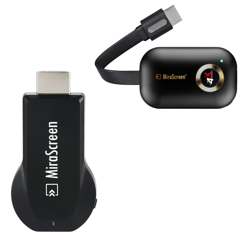 SmartSee Wireless Display Adapter HD Screen Mirroring Dongle Media Video Streaming Receiver to HDTV Monitor Projector, Compatible with iOS/Android/Windows/Mac
