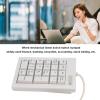 FAUOSWUK 7.3Numeric Keypad 21 Key Mechanical Numpad, Portable Mini Number Pad with USB Interface for Gaming Office Finance Plug and Play view 2