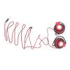 Mipcase Wired Earhook Earphones with Noise Reduction Red Stereo Headset for Player Computer Durable Cable Comfortable Use view 1