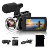 BINBINNIAO 4k HD Dight Camera Electronic Anti Shake Handheld with Microphone 18x Zoom Cameras Student Campus 48mp Portable Vlog Camcorder(Without Memory Card) view 1