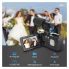 BINBINNIAO 4k HD Dight Camera Electronic Anti Shake Handheld with Microphone 18x Zoom Cameras Student Campus 48mp Portable Vlog Camcorder(Without Memory Card) view 3
