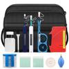 12 in 1 Fiber Optic Cleaning Tool kit Includes a Fiber Optic Cleaning Box for SC/FC/ST/LC interfaces, SC 2.5mm LC 1.25mm MPO/MTP Fiber Optic Cleaning Pen, dust-Free Cleaning Paper Fiber Cleaning Tool view 1