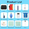 12 in 1 Fiber Optic Cleaning Tool kit Includes a Fiber Optic Cleaning Box for SC/FC/ST/LC interfaces, SC 2.5mm LC 1.25mm MPO/MTP Fiber Optic Cleaning Pen, dust-Free Cleaning Paper Fiber Cleaning Tool view 3