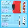 12 in 1 Fiber Optic Cleaning Tool kit Includes a Fiber Optic Cleaning Box for SC/FC/ST/LC interfaces, SC 2.5mm LC 1.25mm MPO/MTP Fiber Optic Cleaning Pen, dust-Free Cleaning Paper Fiber Cleaning Tool view 4