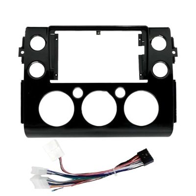 SHSMDM Car Fascia Radio Panel, for FJ Cruiser 2007-2018 9 Inch Car Frame Fascia Adapter Radio Dash Fitting Panel Kit