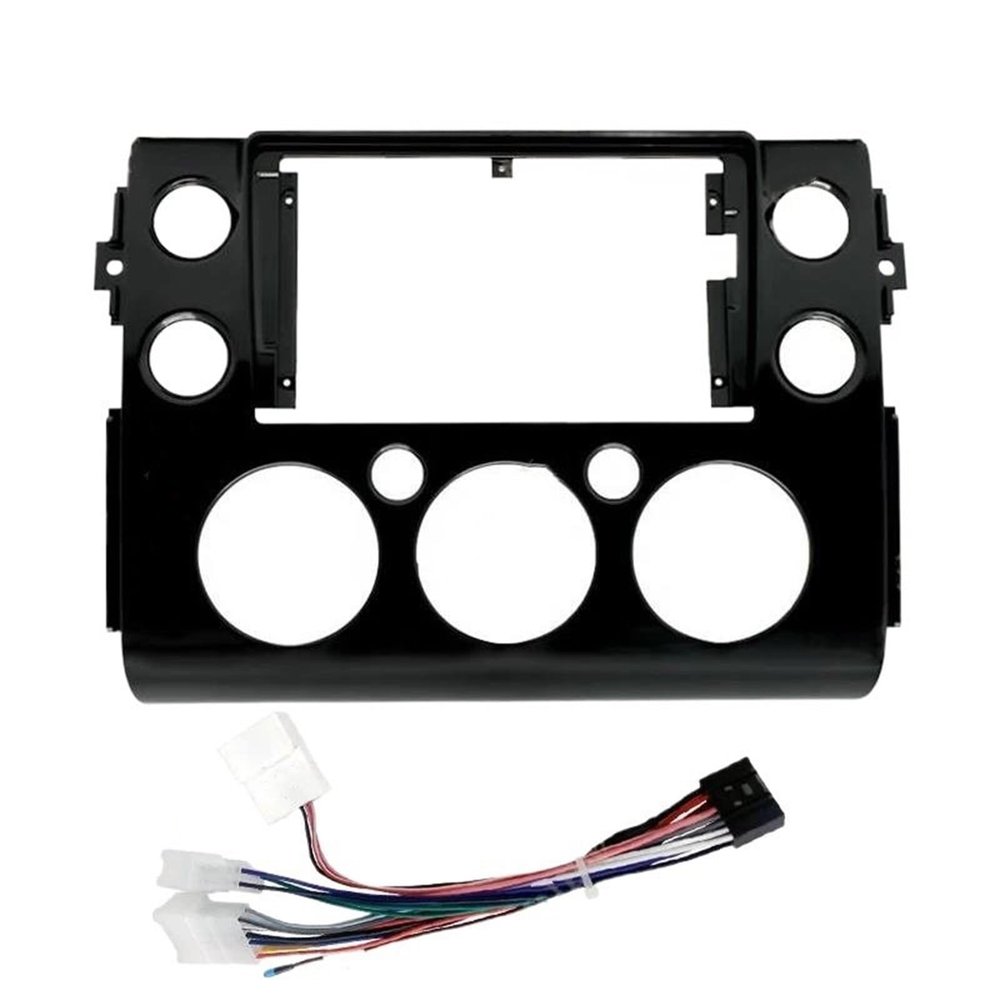 SHSMDM Car Fascia Radio Panel, for FJ Cruiser 2007-2018 9 Inch Car Frame Fascia Adapter Radio Dash Fitting Panel Kit