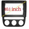 Car Fascia Radio Panel 2 Din Car Radio Fascia Dash Mounting Installation Trim Frame Stereo Kit, for VW, for Sagitar, for Jetta 5 2006-2012(at AC) view 2