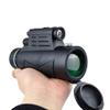 12x50 Monocular Telescope, Portable Monocular with Night Vision and LED Light BAK4 Prism FMC Lens Monocular with Smartphone Adapter and Tripod for Adults Kids Bird Watchi view 2