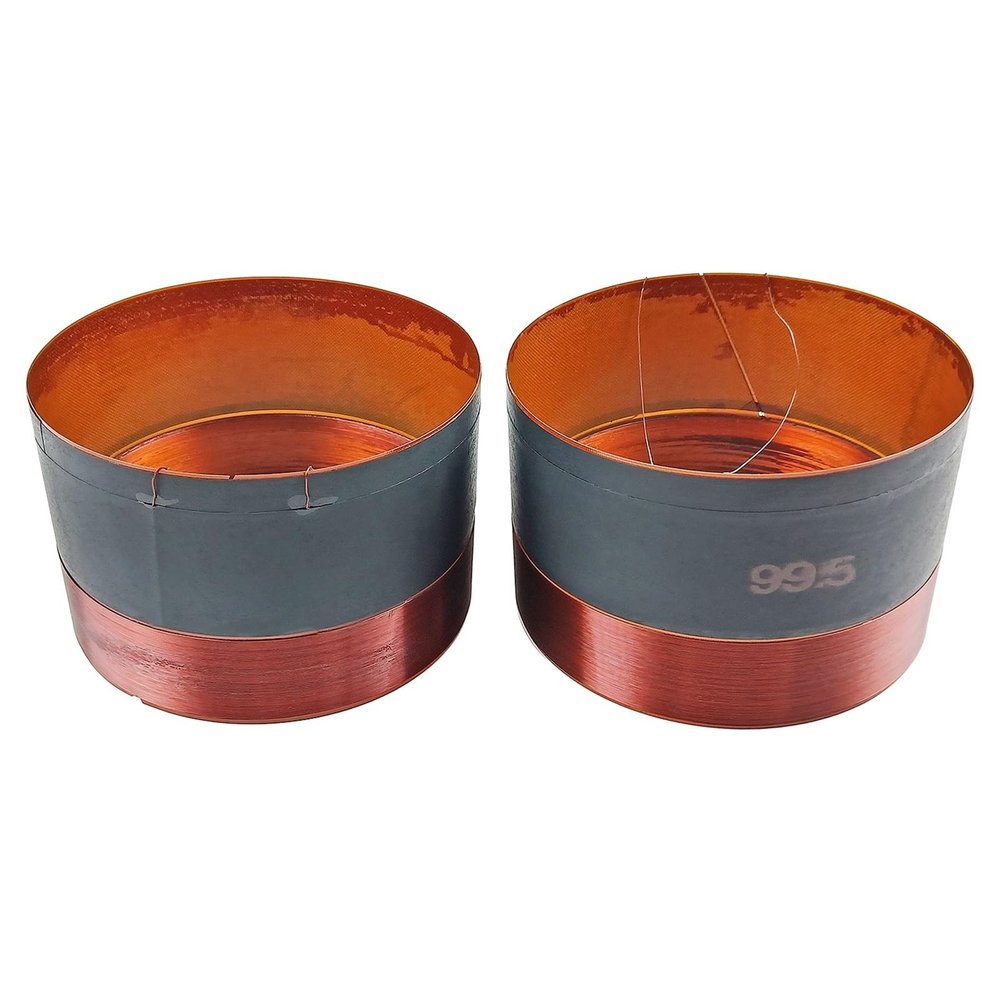 99.5mm Woofer Speaker Voice Coil 8Ohm Glass Fiber Skeleton Bass Coil Round Copper Wire Repair Woofer Accessories DIY 2pcs