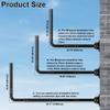 Adjustable Length Antenna Mount, Suitable for Long Eaves and Walls, Equipped with 90 Elbow, Extension Pipe, and Mounting Screws, Ideal for Outdoor TV Antennas, Starlink WiFi Extenders (Black) view 2