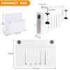 CIBOTIES Desk Side Storage, Under Desk Laptop Mount, Table Side Hanging File Organizer, No Drill Clamp On Cable Management Tray, Laptop Holder with Magnetic Pen Holder for Office and Home view 2