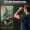 1552 HD High Powered Binoculars for Adults - BAK4 Prism & Waterproof, Wide Field of View for Bird Watching, Hiking, Travel | Lightweight, Durable for Outdoor Adventures view 4