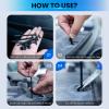 150Pcs Heavy Duty Nylon Universal Cable Tie Buckles - T-Style Self-Locking Plastic Rivet Push Pins with Button Fixion, UV Resistant Fasteners for Car Body Trim, Bumper, Fender Liner & Auto Maintenance view 4