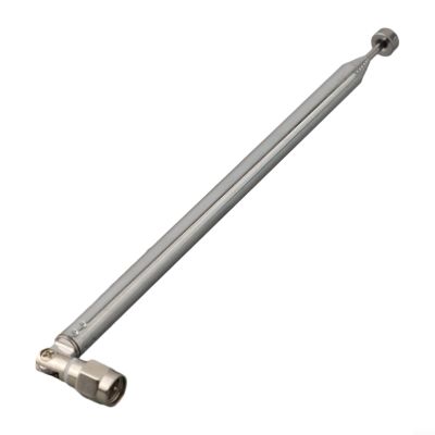 Sumsoctober Telescopic Antenna Male Connector 7 Section Adjustable Steel Copper Rod 164mm770mm for TV Radio DAB Receiver Instrument Devices 40MHz6GHz(7120)