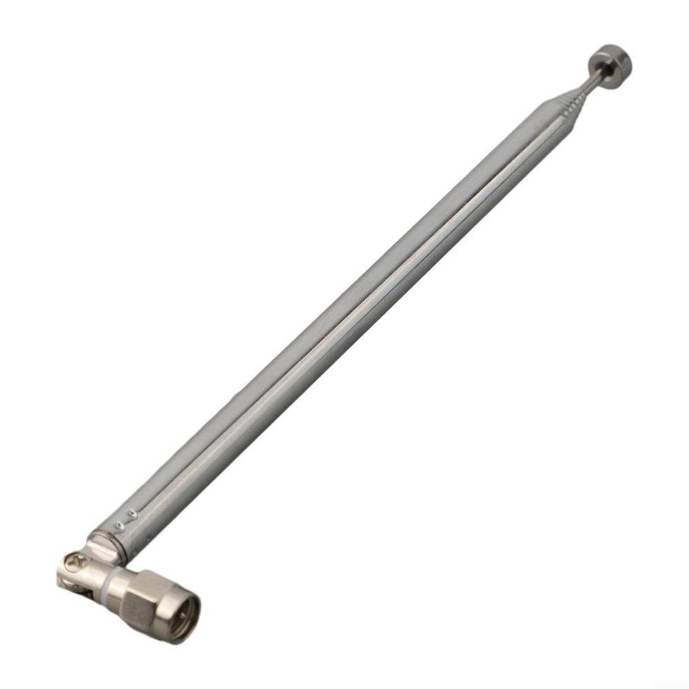 Sumsoctober Telescopic Antenna Male Connector 7 Section Adjustable Steel Copper Rod 164mm770mm for TV Radio DAB Receiver Instrument Devices 40MHz6GHz(7120)
