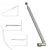 Sumsoctober Telescopic Antenna Male Connector 7 Section Adjustable Steel Copper Rod 164mm770mm for TV Radio DAB Receiver Instrument Devices 40MHz6GHz(7120) view 4