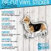 Custom Dog Cat Portrait Sticker Personalized Pet Photo with Name Waterproof UV DTF Transfer Vinyl Stickers Laptop Water Bottle Cars Decal Decor Gifts view 4