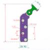 Monitor Bracket for Tilta Nucleus-M Motor 1/4 Screw Fixed Motor Mount Bracket, Red view 2
