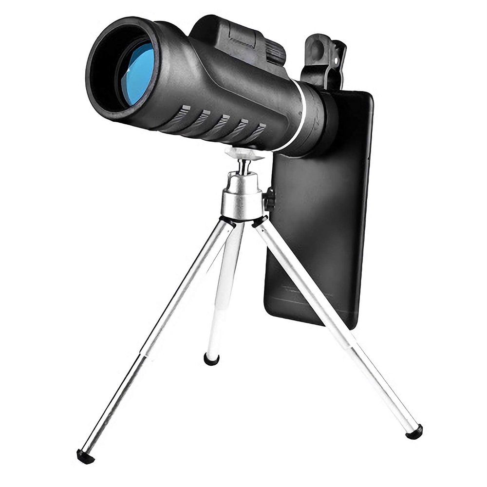 40x60telescopes High-Power High-Magnification Low Light Monoculars Equipped with Telescopic Tripod Mobile Phone Holder Adult Telescope Suitable for Viewing Hiking Traveling. Monocular Telescope