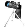 40x60telescopes High-Power High-Magnification Low Light Monoculars Equipped with Telescopic Tripod Mobile Phone Holder Adult Telescope Suitable for Viewing Hiking Traveling. Monocular Telescope view 1