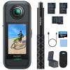 AKASO 360 Weatherproof 360 Action Camera - 5.7K 360 Video with 1/2" 48MP Sensors, 72MP 360 Photo, 360-SuperSmooth, Invisible Selfie Stick, 360 Horizon Lock, AI Tracking with 64GB MicroSD Card view 1