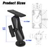 VINmounts Aluminum 1.5" Ball Helix 5/7 Fish Finder Mount,C Size Universal Marine Electronics Mount,Helix 7 Mounting Bracket for Kayak/Boat view 2
