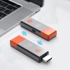 FAUOSWUK HD Multimedia Interface Wireless Extender, 5G Wireless Transmitter and Receiver kit 1080P Full HD for Laptop TV Screen Mirroring Plug and Play view 4