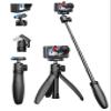 TELESIN 40cm/15.7'' Mini Selfie Stick Tripod, Magnetic Quick Release Selfie Sticks Handle Grip, Portable Vlog Monopod, 360 Adjustable Extended Pole for DJI Osmo Action 5 Pro/4/3 Camera Accessories view 1