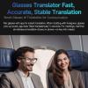Yihou Smart Glasses Video Recording AI Glasses with Wide-Angle Camera Multiple Languages Translation Image Recognition WiFi Transfer Calling for Android iOS Black view 3
