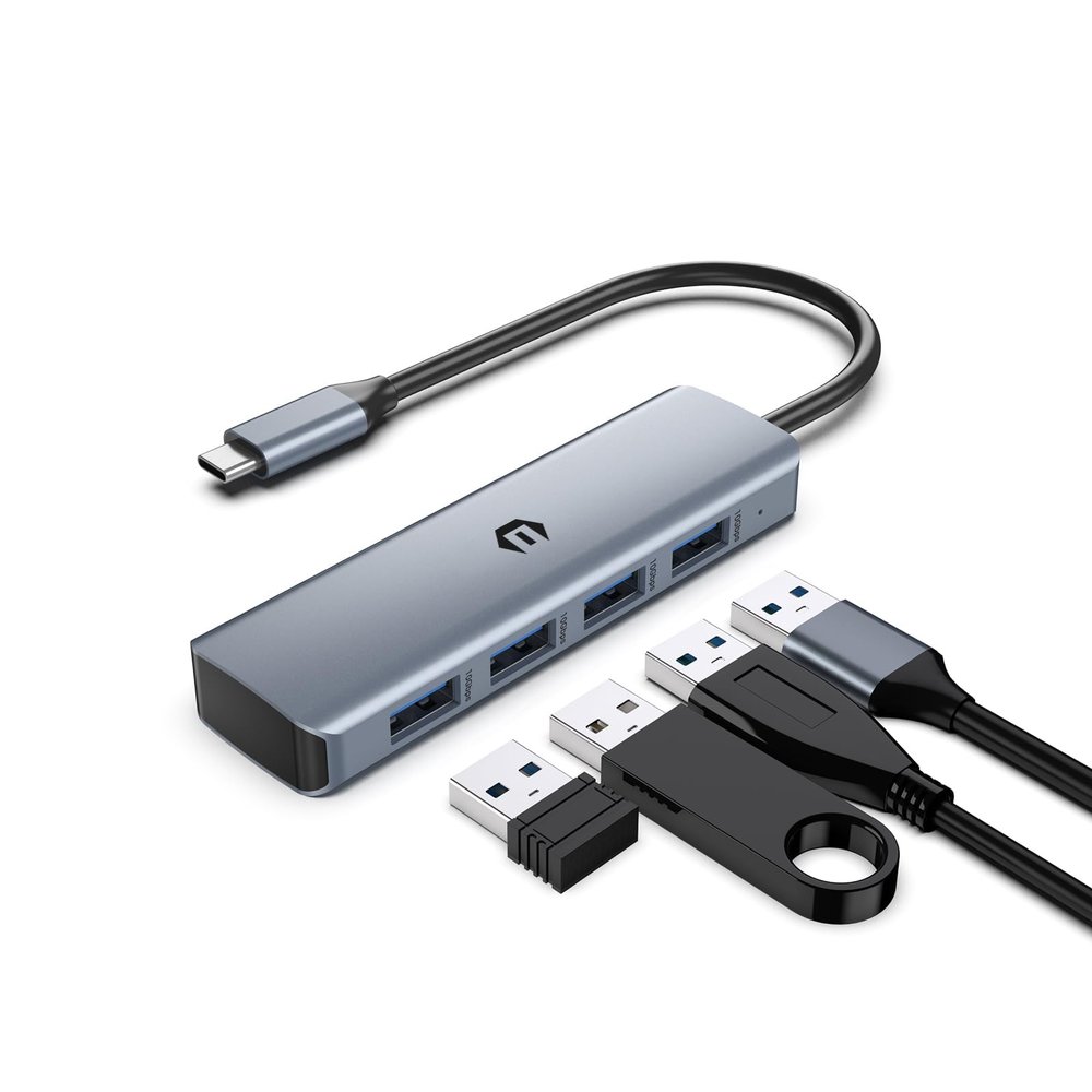 30pcs 4-in-1 USB 3.2 Hub, Ships Locally, 7-Day Arrival, 10Gbps Data Hub with 1.6-Foot Extension Cable for Surface Pro, C-Type Laptops and Tablets