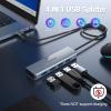 30pcs 4-in-1 USB 3.2 Hub, Ships Locally, 7-Day Arrival, 10Gbps Data Hub with 1.6-Foot Extension Cable for Surface Pro, C-Type Laptops and Tablets view 4