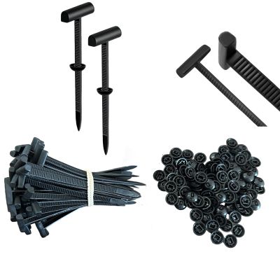 100PCS Heavy Duty Nylon Universal Cable Tie Buckle Reusable Snap Fit Fastening Clips For Car Repairs Automotive Wiring Zip Ties Double Sided Bendable