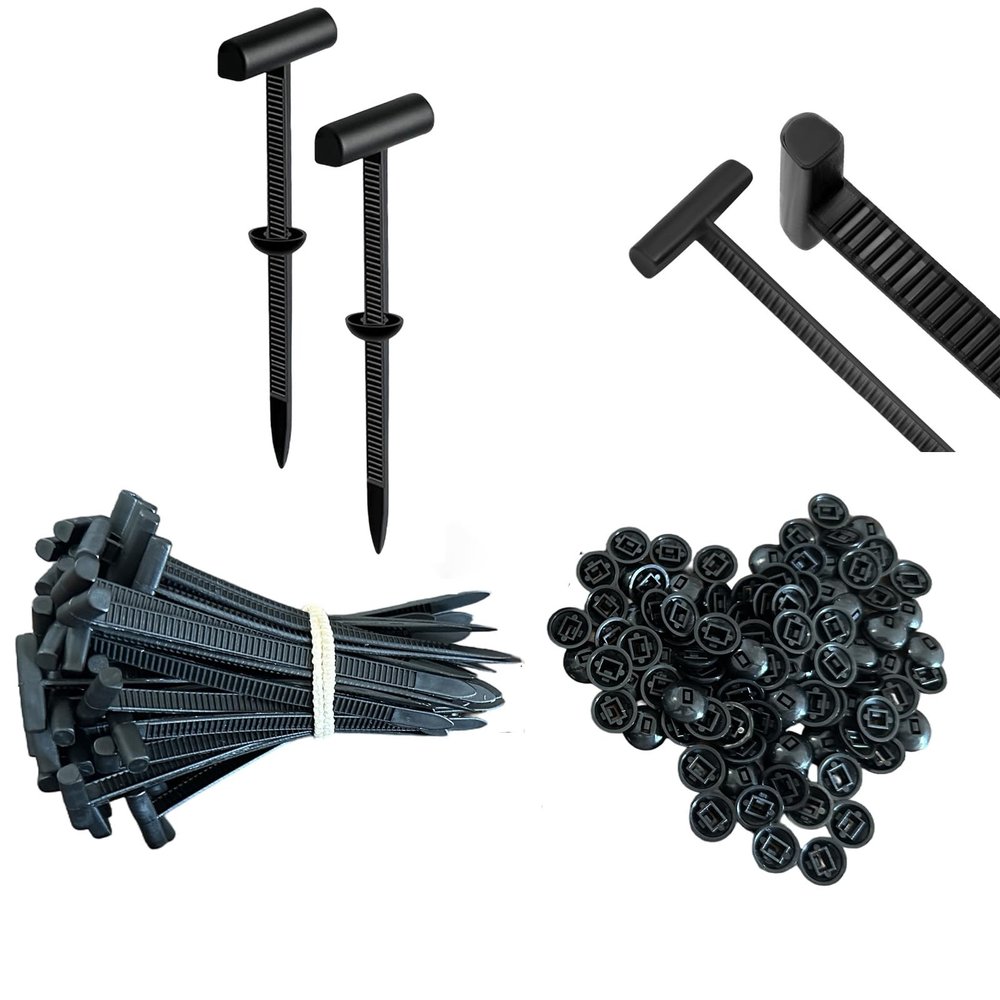 100PCS Heavy Duty Nylon Universal Cable Tie Buckle Reusable Snap Fit Fastening Clips For Car Repairs Automotive Wiring Zip Ties Double Sided Bendable