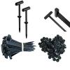 100PCS Heavy Duty Nylon Universal Cable Tie Buckle Reusable Snap Fit Fastening Clips For Car Repairs Automotive Wiring Zip Ties Double Sided Bendable