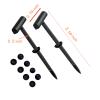 100PCS Heavy Duty Nylon Universal Cable Tie Buckle Reusable Snap Fit Fastening Clips For Car Repairs Automotive Wiring Zip Ties Double Sided Bendable view 2