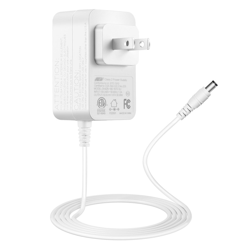 Tonton 30W Power Adapter for Echo Show 8/10/15/21, Echo (3rd & 4th Gen), Echo Show (2nd Gen), Echo Plus (2nd Gen)  6FT AC Charger Power Cord, White