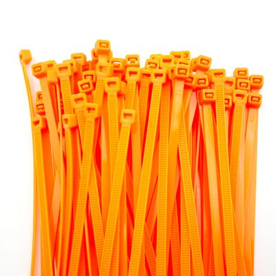Aroono Orange Zip Ties, Plastic Cable Ties 6 Inch Small (250 Pcs) - 18 LBS Tensile Strength, Premium Heavy Duty Wire Ties Wraps - Strong and Durable for Indoor and Outdoor