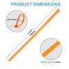 Aroono Orange Zip Ties, Plastic Cable Ties 6 Inch Small (250 Pcs) - 18 LBS Tensile Strength, Premium Heavy Duty Wire Ties Wraps - Strong and Durable for Indoor and Outdoor view 2