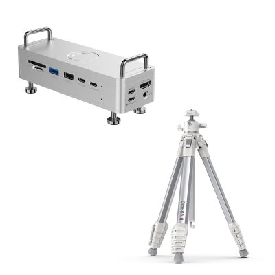 ULANZI QT03 Docking Station and ULANZI Ombra  Camera Travel Tripod White