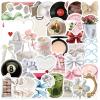50PCS Aesthetics Stickers,Clean Girl Aesthetic Stickers Self Care Matcha Decals,Waterproof Vinyl Stickers for Water Bottles Laptop (Blandness) view 1