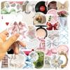 50PCS Aesthetics Stickers,Clean Girl Aesthetic Stickers Self Care Matcha Decals,Waterproof Vinyl Stickers for Water Bottles Laptop (Blandness) view 2